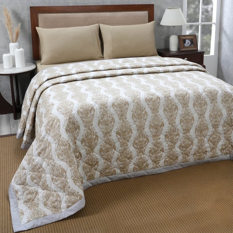MASPAR Vintage Renaissance Cotton Printed Double Quilt