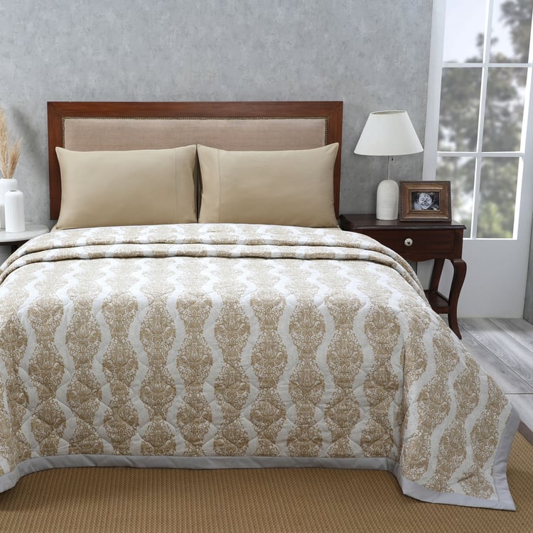 MASPAR Vintage Renaissance Cotton Printed Double Quilt