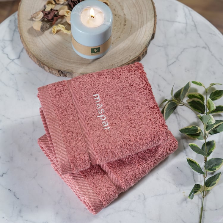 MASPAR Colorart Set of 2 Cotton Hand Towels - 70x40cm