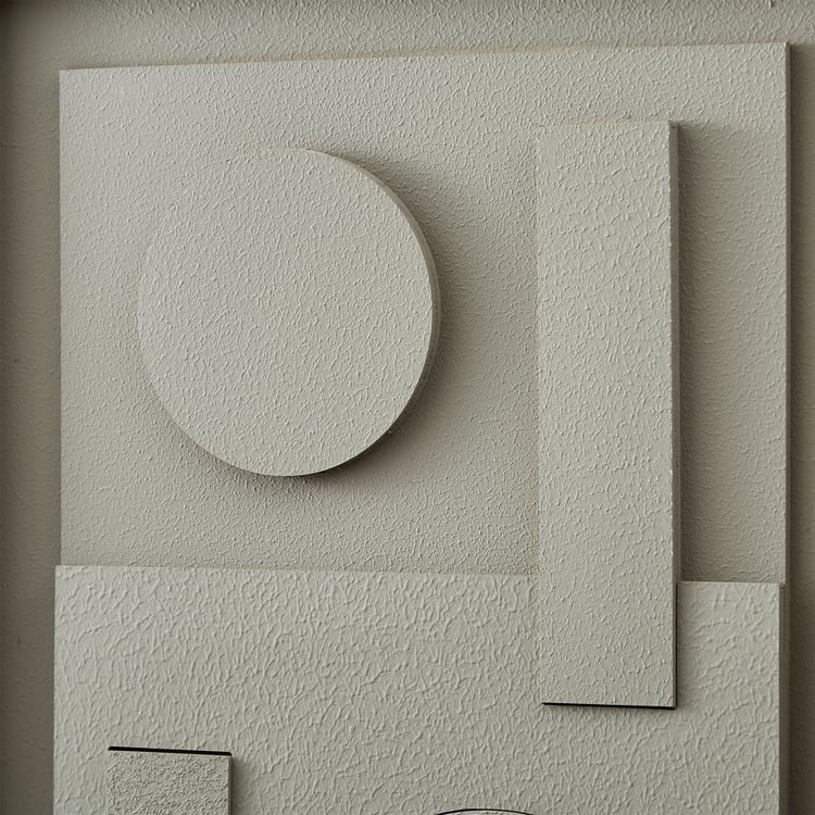 Debonair Grooved Wooden Geometric Picture Frame - 40x60cm