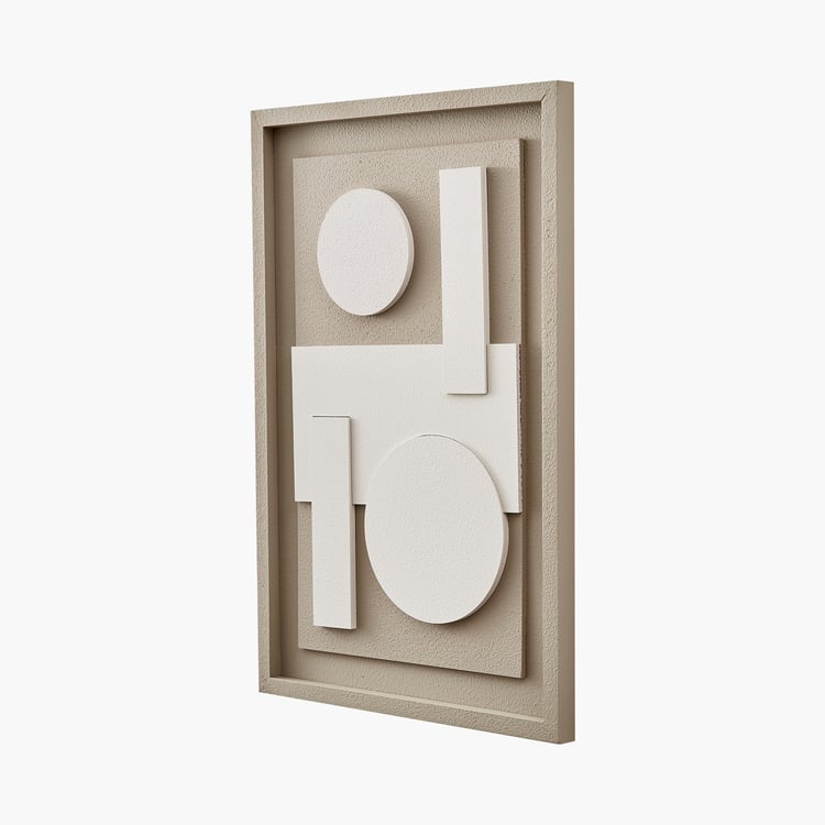 Debonair Grooved Wooden Geometric Picture Frame - 40x60cm