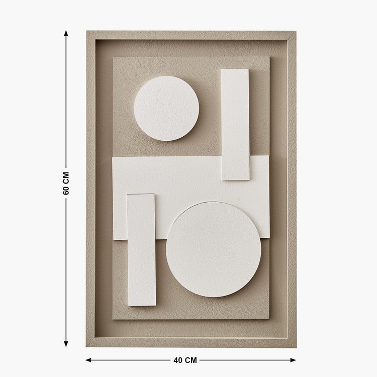 Debonair Grooved Wooden Geometric Picture Frame - 40x60cm