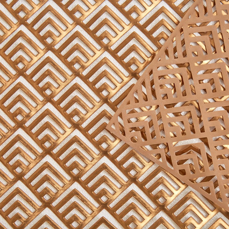 Cinder PVC Geometric Table Runner