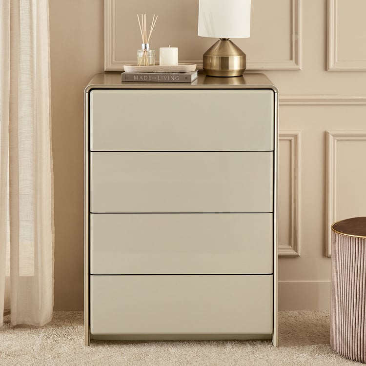 Home Shores Chest of 4 Drawers - Cream