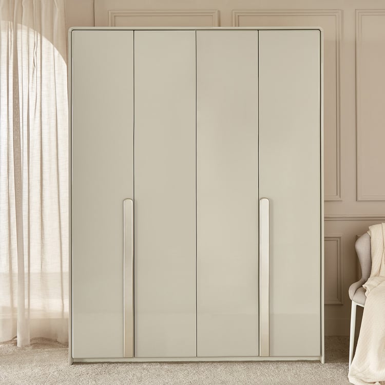 Homeshores 4-Door Wardrobe - Greige