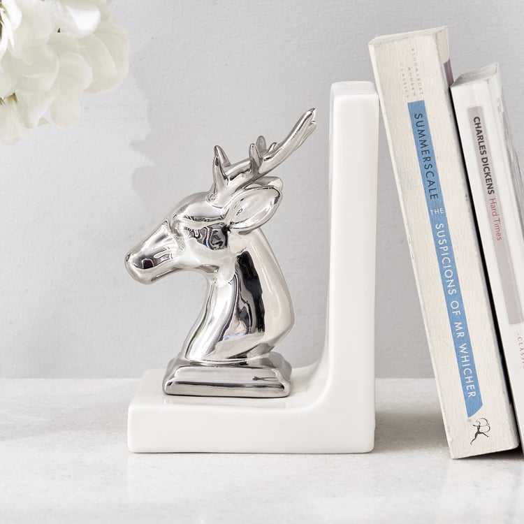 Corsica Brighton Ceramic Reindeer Bookend