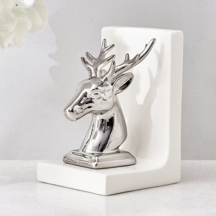 Corsica Brighton Ceramic Reindeer Bookend