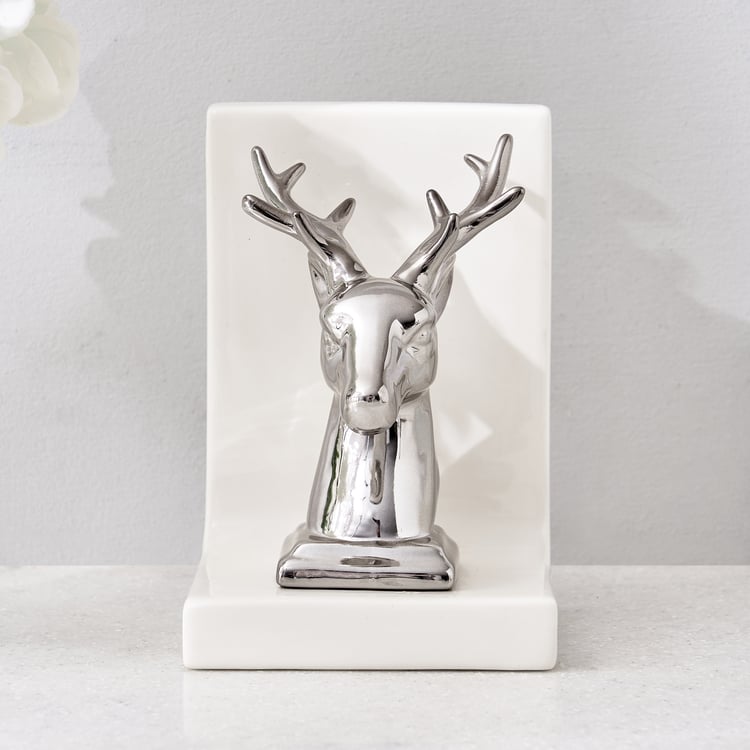 Corsica Brighton Ceramic Reindeer Bookend