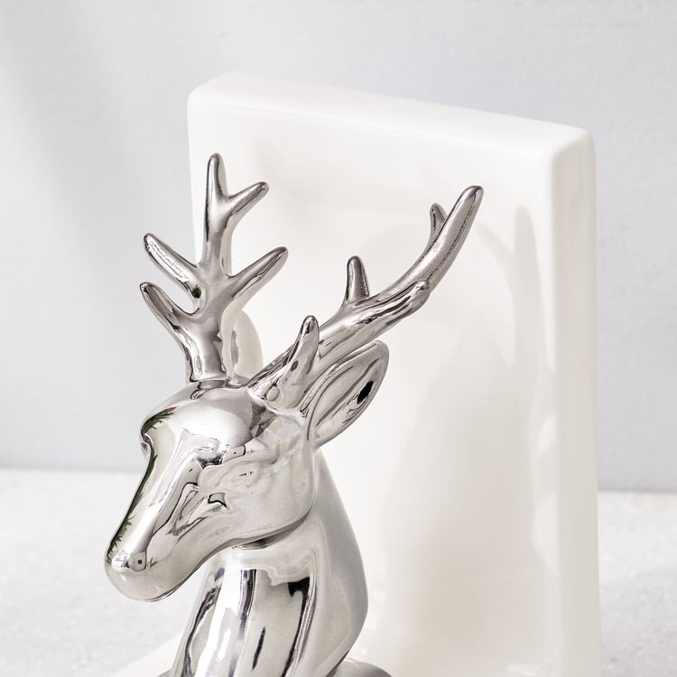 Corsica Brighton Ceramic Reindeer Bookend