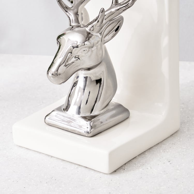 Corsica Brighton Ceramic Reindeer Bookend