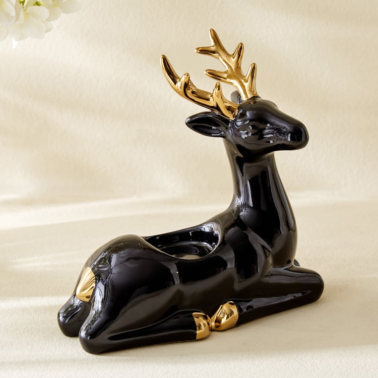 Corsica Brighton Ceramic Reindeer T-Light Holder