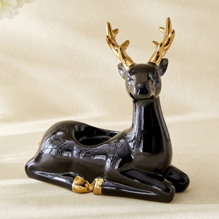 Corsica Brighton Ceramic Reindeer T-Light Holder