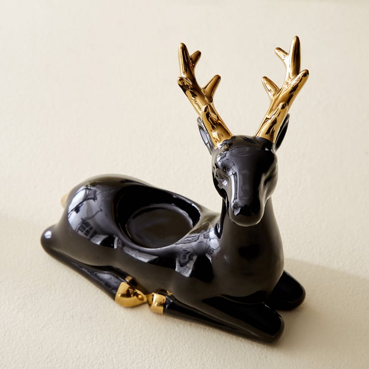 Corsica Brighton Ceramic Reindeer T-Light Holder