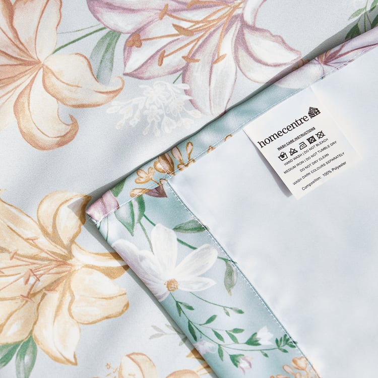 Moksha Kelly Set of 2 Printed Light Filtering Door Curtains - 7ft