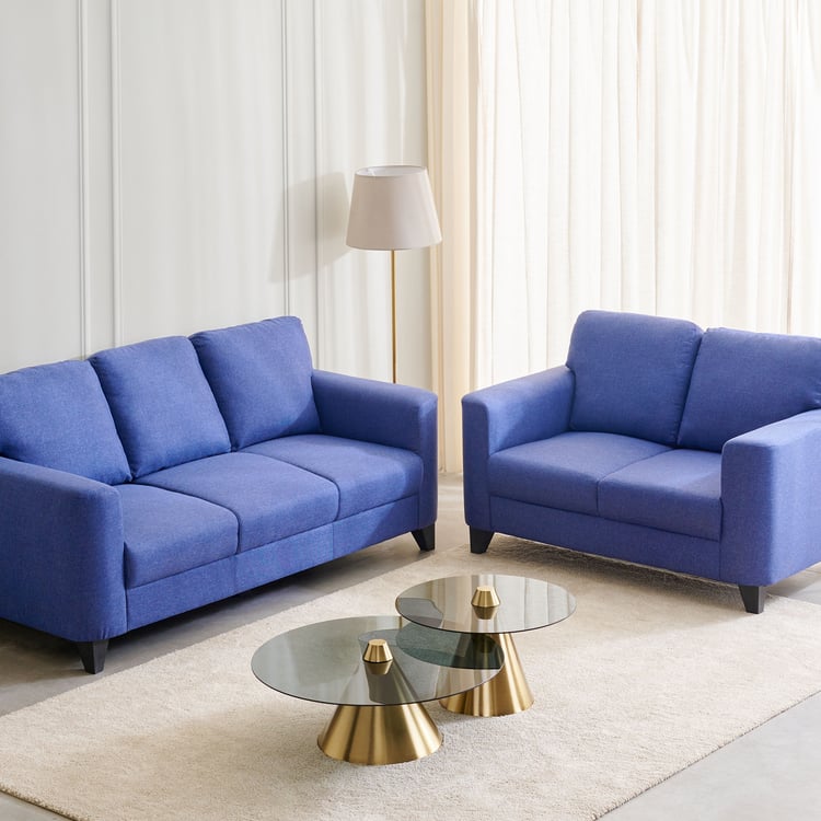 Helios Phantom Fabric 3+2 Seater Sofa Set - Blue