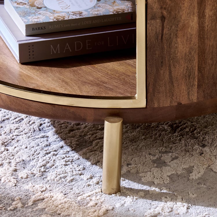 Eclat Mango Wood Coffee Table - Walnut