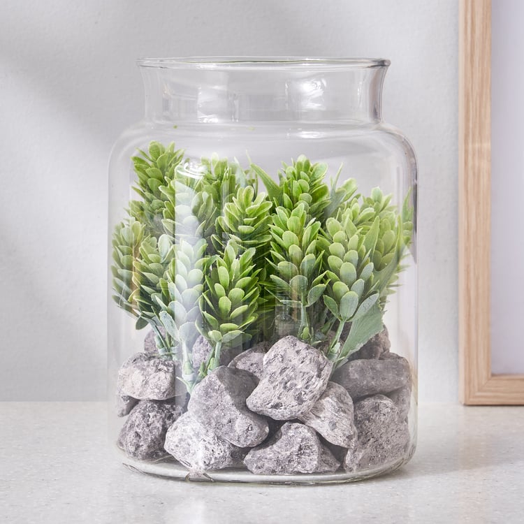 Corsica Tricia Artificial Succulent in Glass Jar