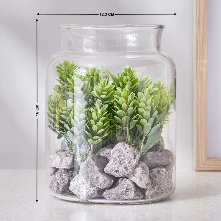 Corsica Tricia Artificial Succulent in Glass Jar