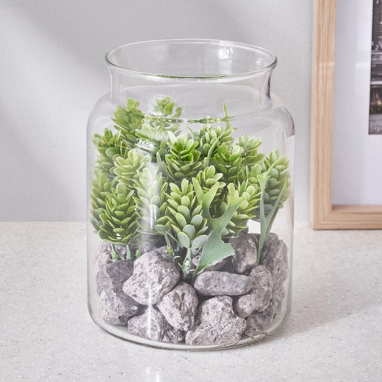 Corsica Tricia Artificial Succulent in Glass Jar