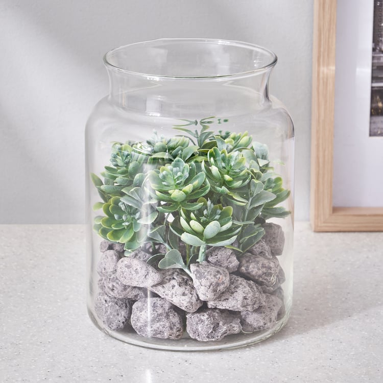 Corsica Tricia Artificial Succulent in Glass Jar