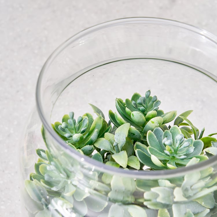 Corsica Tricia Artificial Succulent in Glass Jar