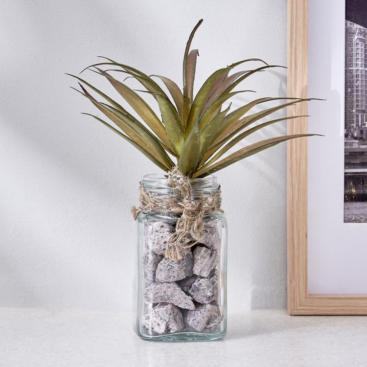 Corsica Tricia Artificial Succulent in Glass Jar