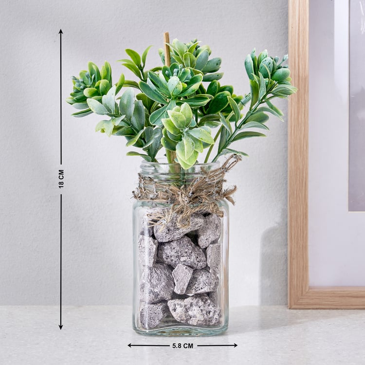 Corsica Tricia Artificial Succulent in Glass Jar