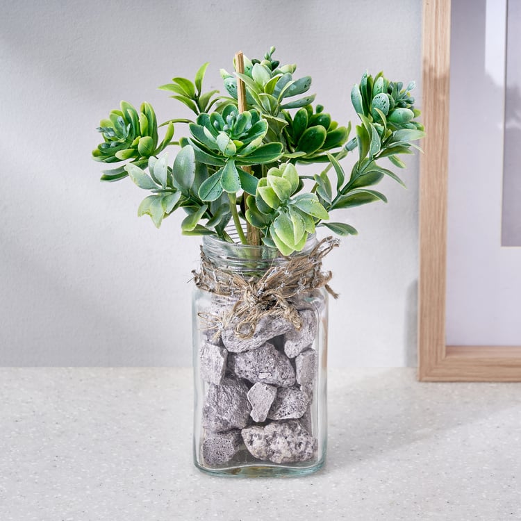 Corsica Tricia Artificial Succulent in Glass Jar