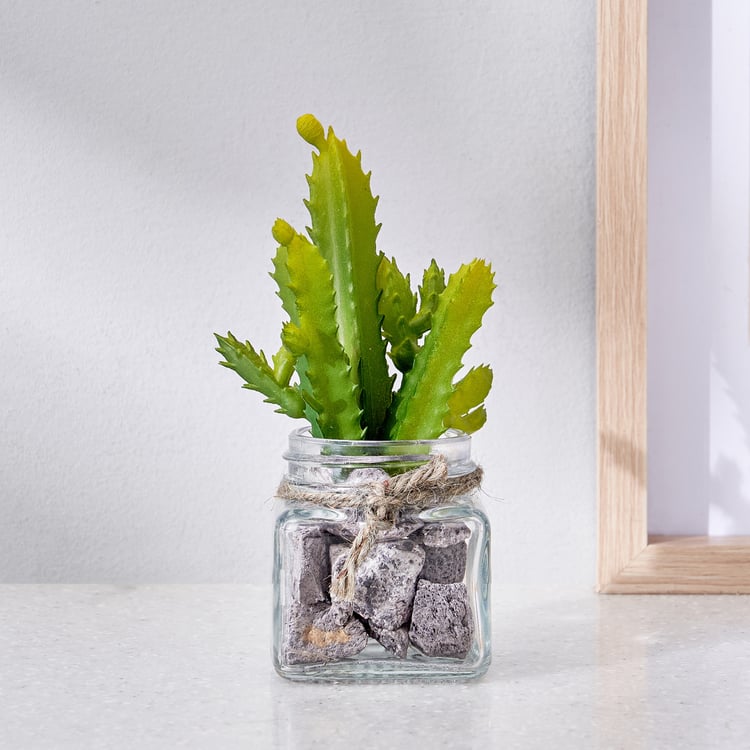 Corsica Tricia Artificial Succulent in Glass Jar