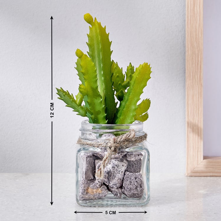 Corsica Tricia Artificial Succulent in Glass Jar