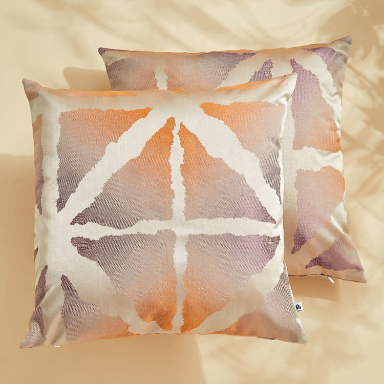 Corsica Chimera Set of 2 Woven Cushion Covers - 40x40cm