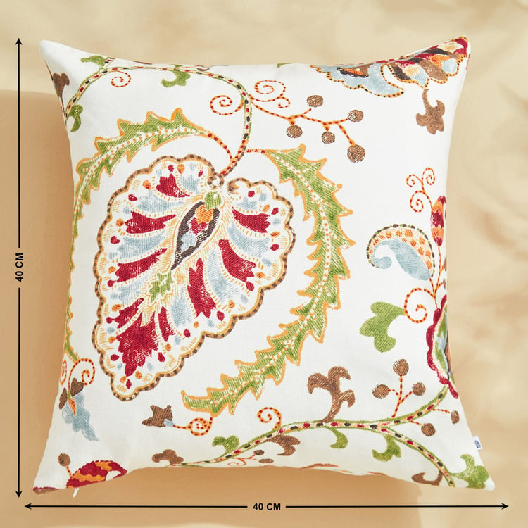 Corsica Florish Set of 2 Printed Cushion Covers - 40x40cm