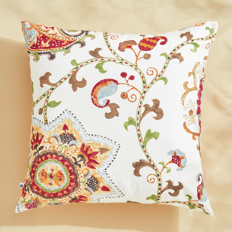 Corsica Florish Set of 2 Printed Cushion Covers - 40x40cm