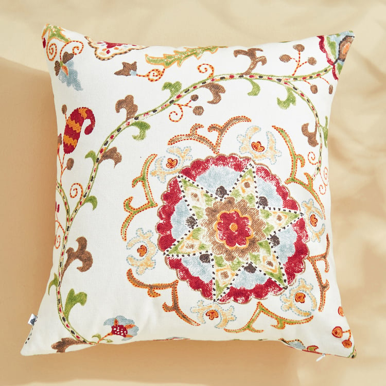 Corsica Florish Set of 2 Printed Cushion Covers - 40x40cm