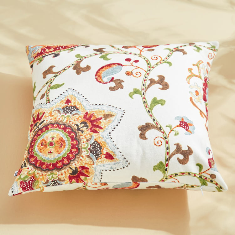 Corsica Florish Set of 2 Printed Cushion Covers - 40x40cm