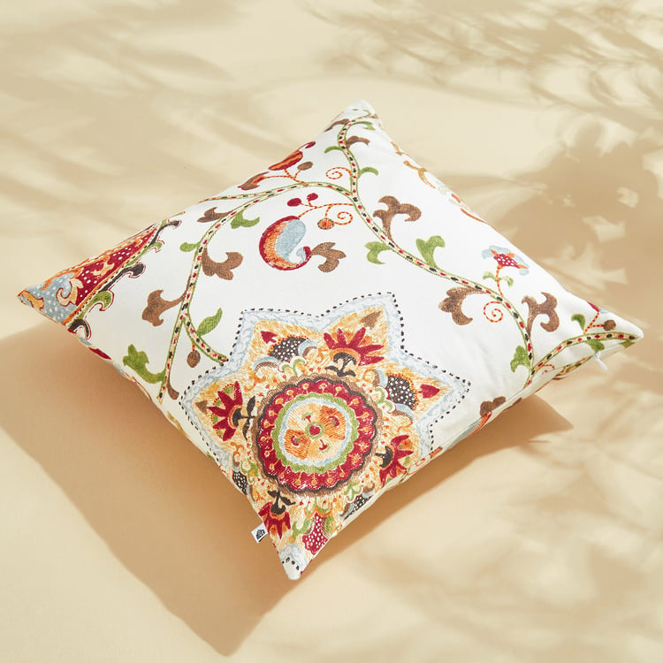 Corsica Florish Set of 2 Printed Cushion Covers - 40x40cm