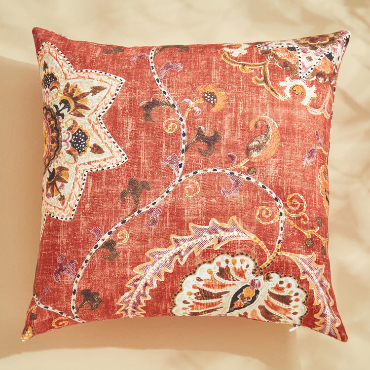 Corsica Florish Set of 2 Printed Cushion Covers - 40x40cm