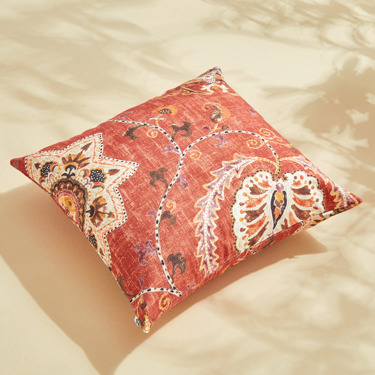 Corsica Florish Set of 2 Printed Cushion Covers - 40x40cm