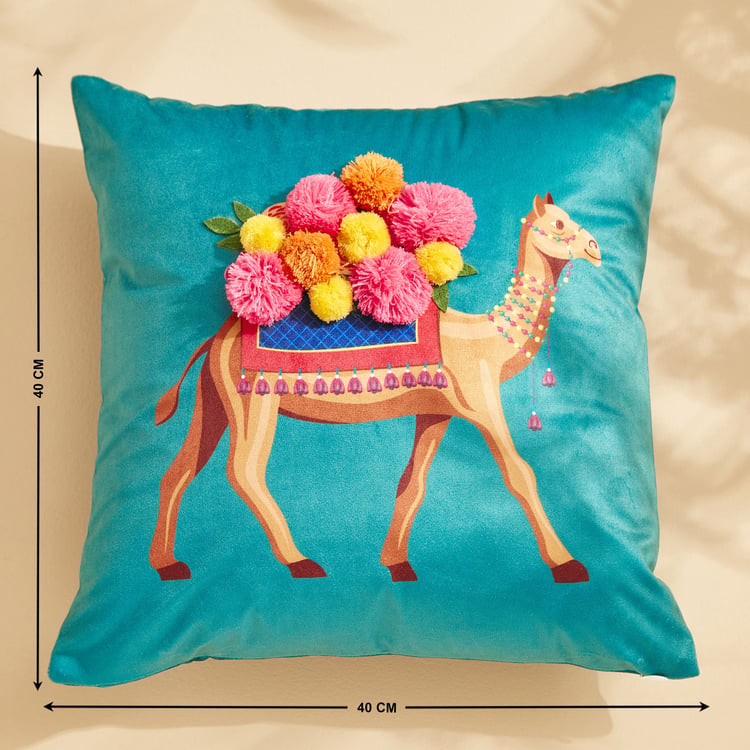 Pop Animals Camel Filled Cushion - 40x40cm