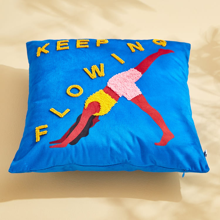 Little Things Keep Flowing Filled Cushion - 40x40cm