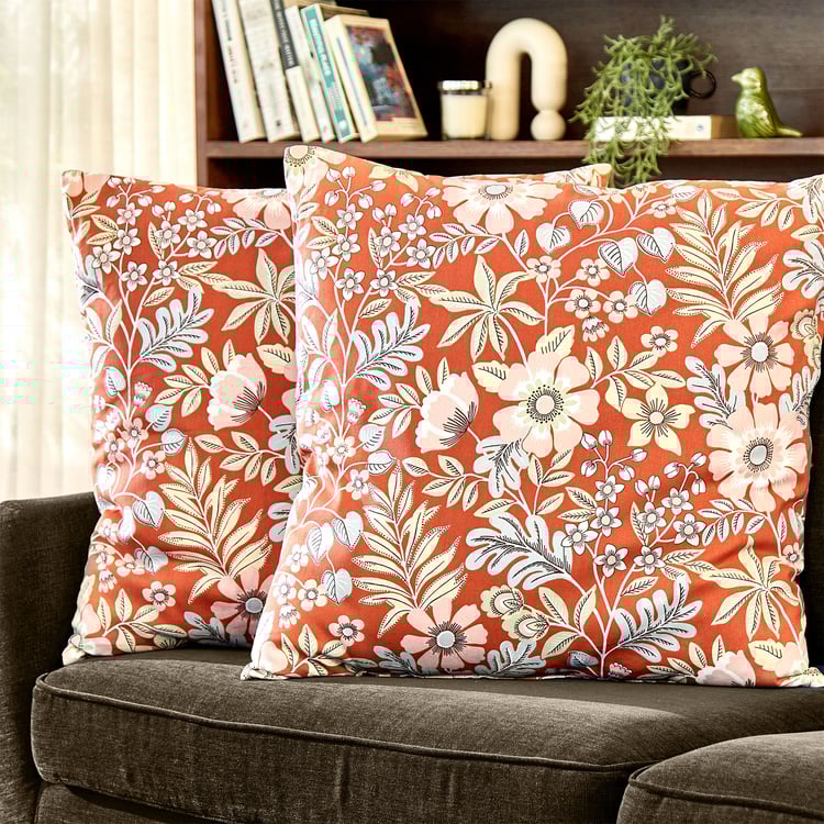 Ebony Grace Emmeline Set of 2 Filled Cushions - 65x65cm