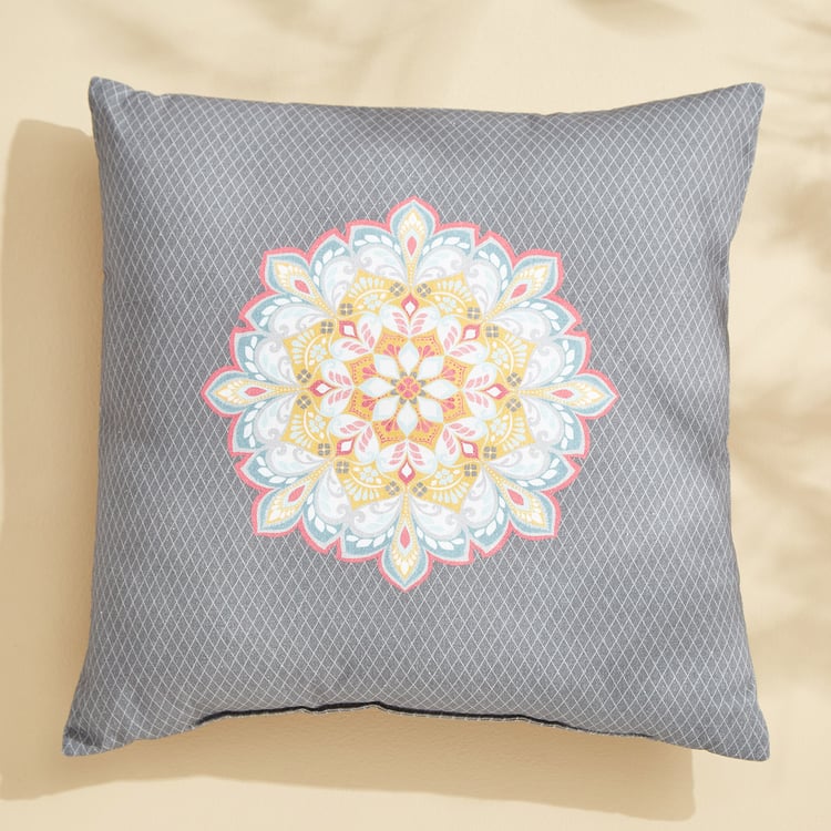 Amaya Mandala Print Filled Cushion - 40x40cm