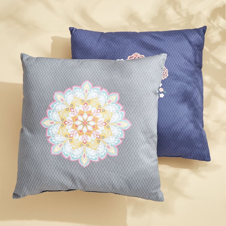 Amaya Mandala Print Filled Cushion - 40x40cm