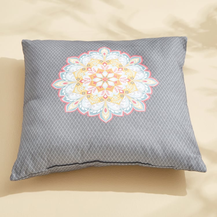 Amaya Mandala Print Filled Cushion - 40x40cm