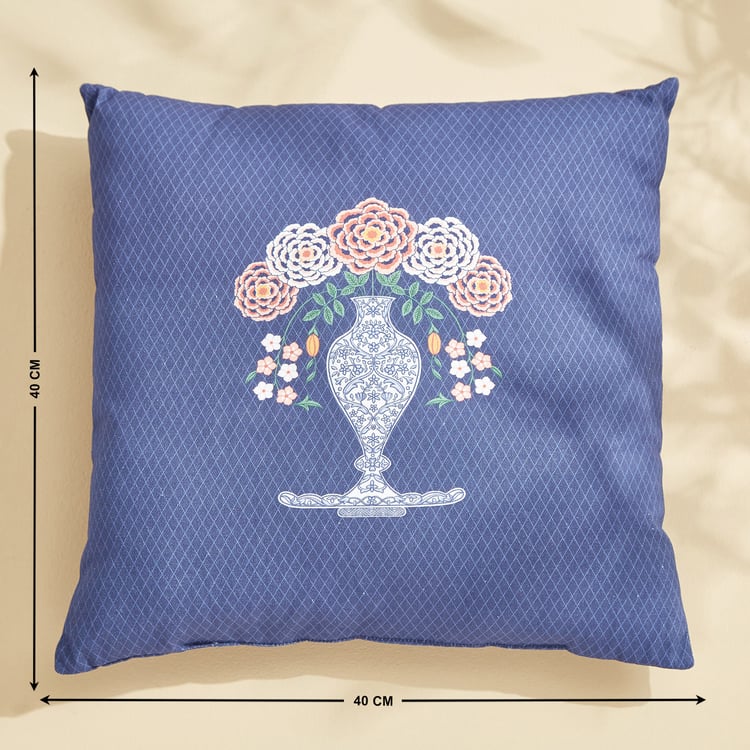 Amaya Vase Printed Filled Cushion - 40x40cm