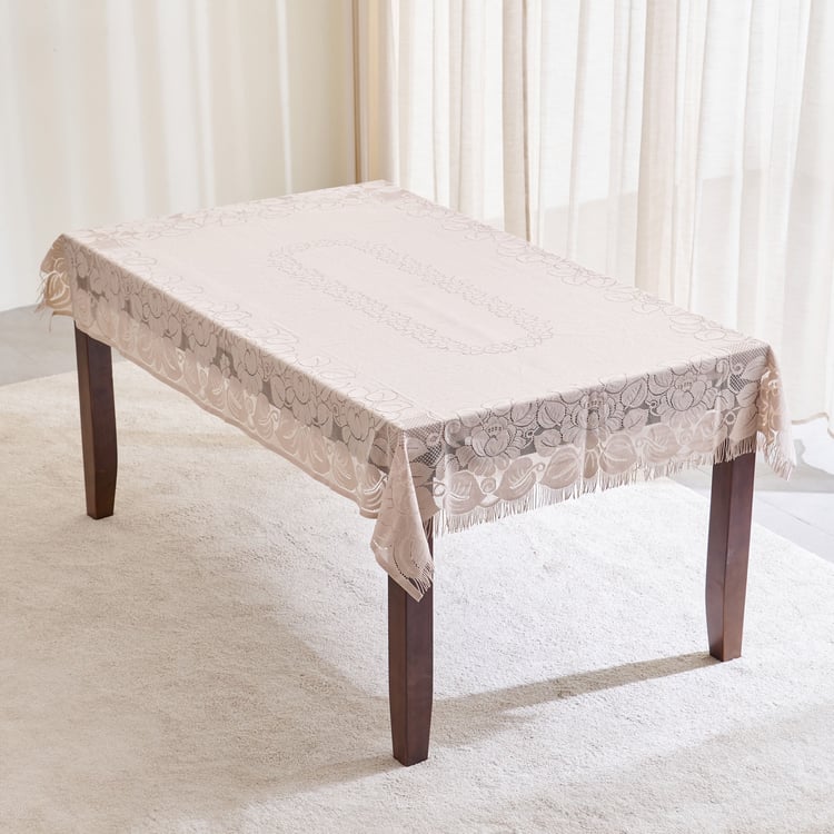 Corsica Ezra Fringe 6-Seater Table Cover - 198x137cm