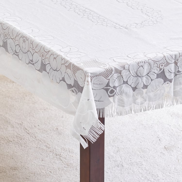 Corsica Ezra Fringe 6-Seater Table Cover - 198x137cm