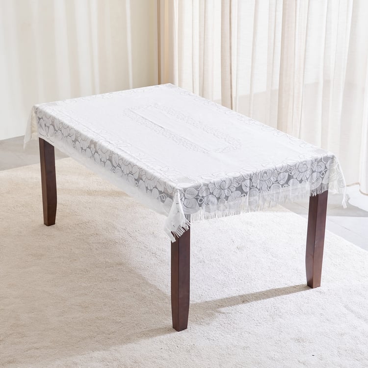 Corsica Ezra Fringe 6-Seater Table Cover - 198x137cm