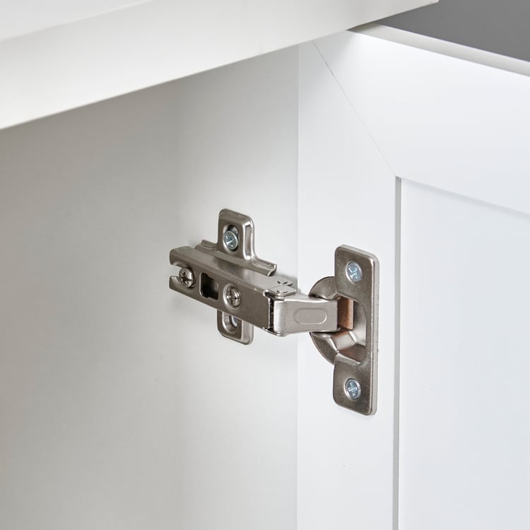 Helios Alton 16 Pairs Shoe Cabinet with Drawer - White