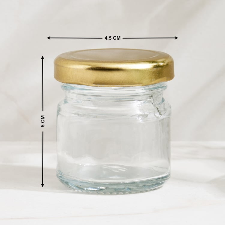 Corsica Maria Set of 6 Glass Storage Jars - 50ml